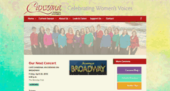 Desktop Screenshot of canzonawomen.org